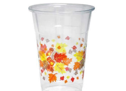 16 oz Soft Plastic Cups - Autumn Leaves (20 Count) - SKU:N162066-12 - UPC:098382616667 - Party Expo