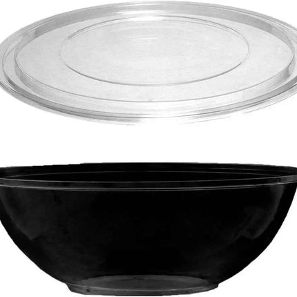 160oz Soft Plastic Bowl with Clear Lid Party Expo  