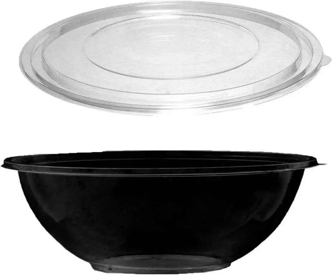 160oz Soft Plastic Bowl with Clear Lid Party Expo  