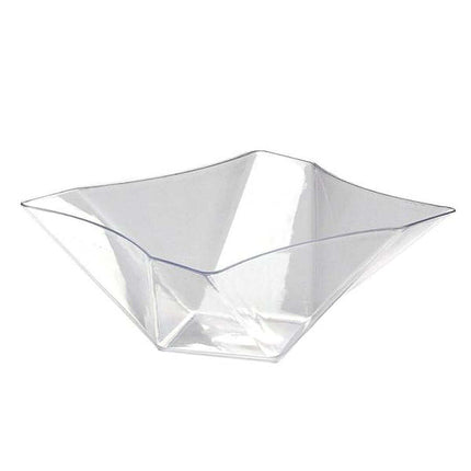 161 oz. Twisted Square Bowl - Clear - SKU:N144621 - UPC:098382111421 - Party Expo