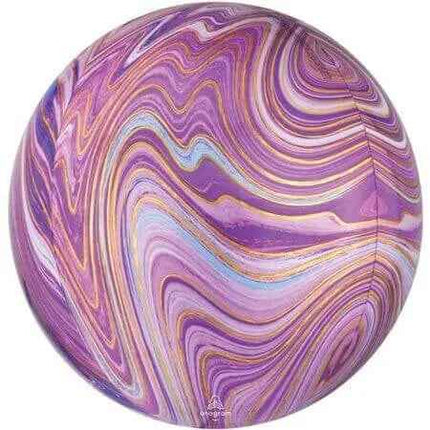 16" Purple Marblez Orbz Balloon Party Expo  
