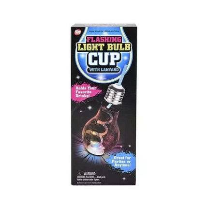 16oz Flashing Light Bulb Cup with Lanyard - Party Expo