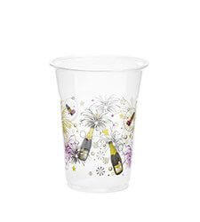 16oz Soft Plastic Cups - New Years 20ct - SKU:N162000-12 - UPC:098382616001 - Party Expo