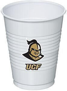 University of Central Florida (UCF) Knights - 16oz Plastic Cups (8ct) - SKU:67281 - UPC:708450589129 - Party Expo