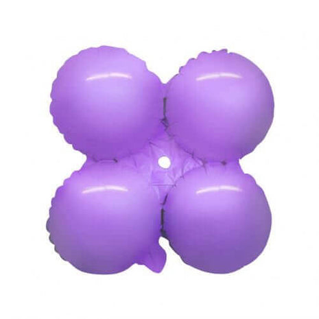 17" Macaron Lavender Quad Balloon - SKU:QX-419-MV - UPC:672713492412 - Party Expo