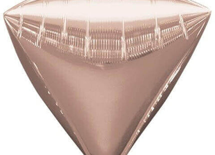 17" Rose Gold Diamondz Mylar Balloon #232 - SKU:87795 - UPC:026635361842 - Party Expo