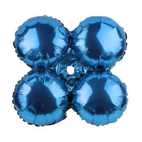 17" Blue Quad Mylar Balloon Party Expo  