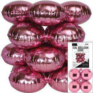 17" LaFete Quad Mylar Balloons - Baby Pink (4ct) Party Expo  