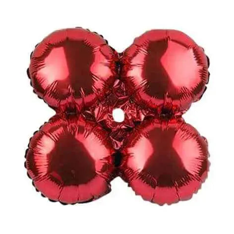 17" Red Quad Mylar Balloon (1ct) Party Expo  