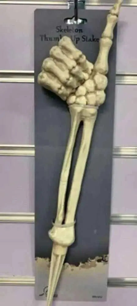 17" Skeleton Thumbs Up Lawn Stake Party Expo  