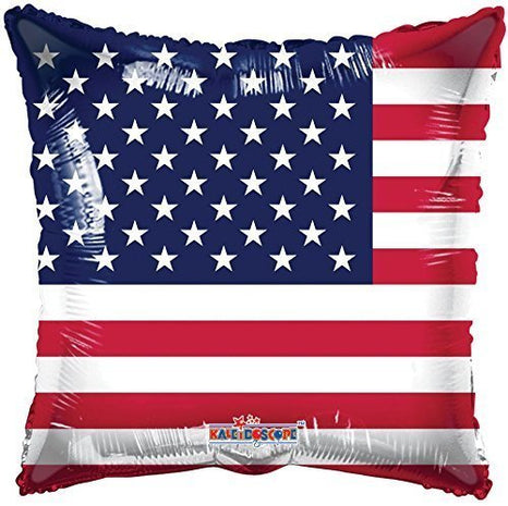 18" American Flag Mylar Balloon #449 - SKU:870203 - UPC:681070870238 - Party Expo
