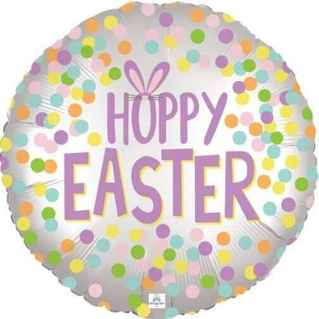 Anagram - 18" Satin Easter Mylar Balloon (#301) - SKU:93635 - UPC:026635387781 - Party Expo