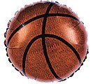 18" Basketball Mylar Balloon - SKU: - UPC:717742258032 - Party Expo