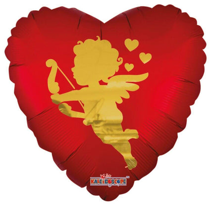 18" Be My Valentine Cupid Mylar Balloon - SKU:81292-18SP - UPC:681070813723 - Party Expo