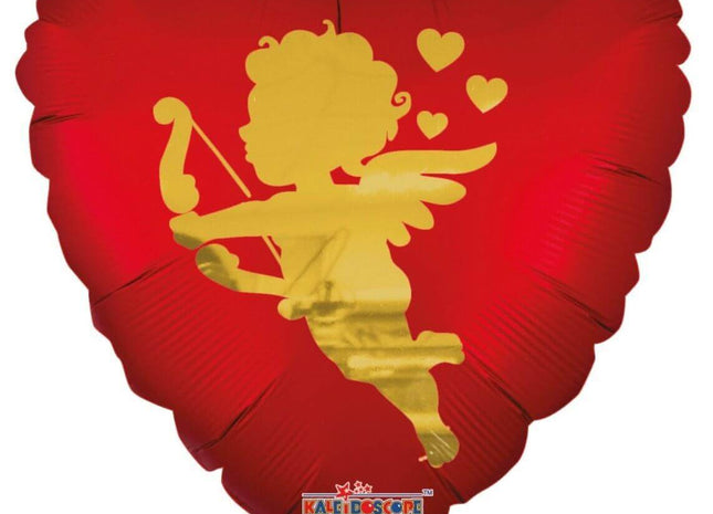 18" Be My Valentine Cupid Mylar Balloon - SKU:81292-18SP - UPC:681070813723 - Party Expo