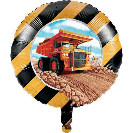 18" Big Dig Construction Mylar Balloon #99 - SKU:340171 - UPC:039938621919 - Party Expo