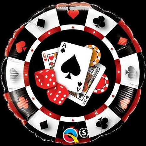 18" Casino Mylar Balloon #97 - SKU:78097 - UPC:071444433761 - Party Expo