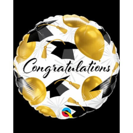 18" Congrats Grad Mylar Balloon - G5 - SKU:95571 - UPC:071444822794 - Party Expo