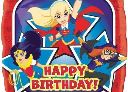18" DC Superhero Girls Mylar Balloon #241 - SKU:33223 - UPC:026635332231 - Party Expo