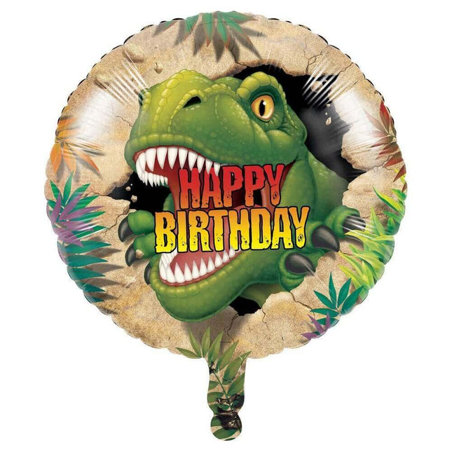 18" Dino Blast Mylar Balloon #59 - SKU:045012- - UPC:073525935898 - Party Expo