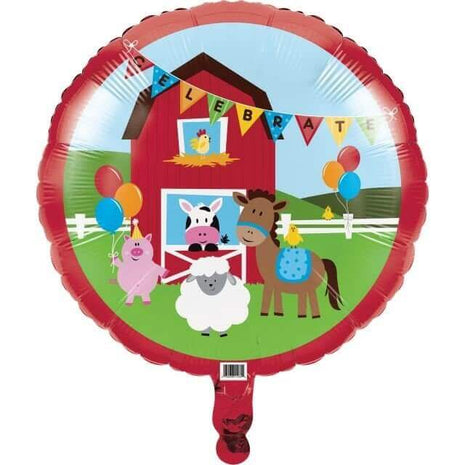 18" Farmhouse Fun Mylar Balloon - SKU:45506 - UPC:039938112622 - Party Expo