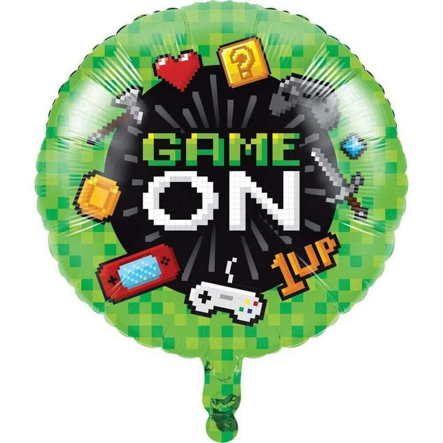 18" Gaming Party Mylar Balloon #425 - SKU:336670 - UPC:039938567545 - Party Expo