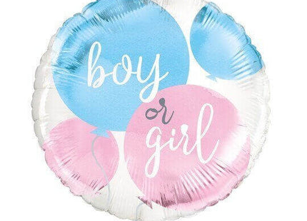 Gender Reveal - 18" Boy or Girl Mylar Balloon #330 - SKU:76097 - UPC:011179760978 - Party Expo