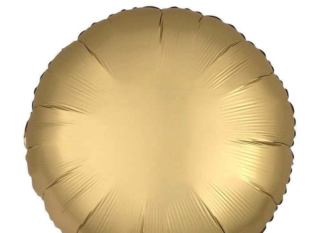 18" Gold Round Mylar Balloon #58 - SKU:BM0101-GD - UPC:00810057954269 - Party Expo