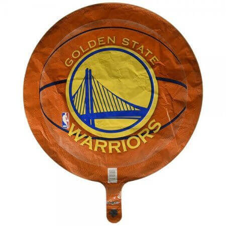 18" Golden State Warriors Mylar Balloon - SKU:51056 - UPC:013051273583 - Party Expo