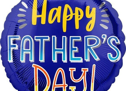 18" Happy Father's Day Mylar Balloon - SKU:103346 - UPC:026635410144 - Party Expo