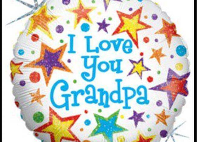 18" I Love Grandpa Mylar Balloon #342 - SKU:26268 - UPC:030625864558 - Party Expo