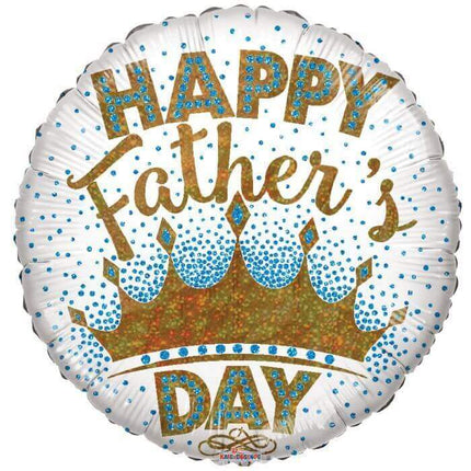 18" King Dad Father's Day Mylar Balloon - F2 - SKU:861353 - UPC:681070861502 - Party Expo