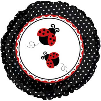 18" Ladybug Fancy Mylar Balloon #51 - SKU:45019 - UPC:073525975634 - Party Expo
