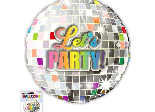 18" Let's Party Mylar Balloon #60 - SKU:BM2216S - UPC:840300803877 - Party Expo