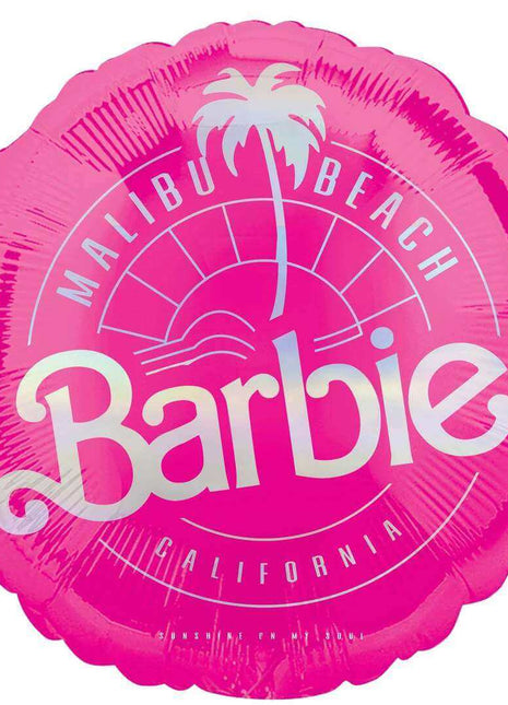 18" Malibu Barbie Mylar Balloon #122 - SKU:114856 - UPC:026635462600 - Party Expo