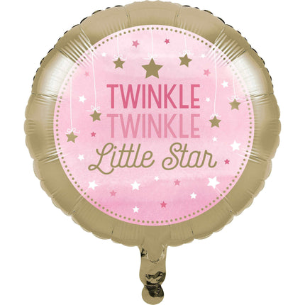 One Little Star Girl - 18" Mylar Balloon #27 - SKU:322267 - UPC:039938389925 - Party Expo