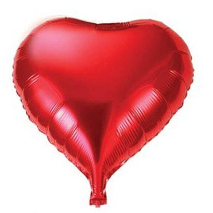 18" Red Heart Mylar Balloons #276 - SKU:QX-243-C - UPC:672713490470 - Party Expo