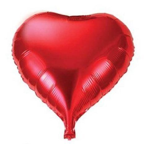 18" Red Heart Mylar Balloons #276 - SKU:QX-243-C - UPC:672713490470 - Party Expo