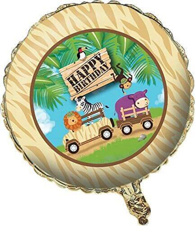 18" Safari Adventure Mylar Balloon - SKU:045520- - UPC:039938112790 - Party Expo