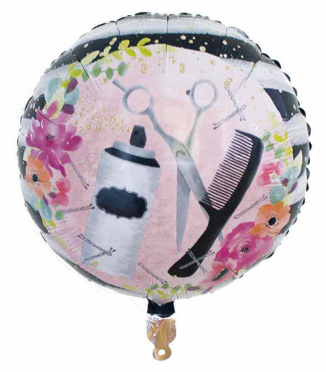18" Salon Style Mylar Balloon - SKU:40019 - UPC:654082400199 - Party Expo