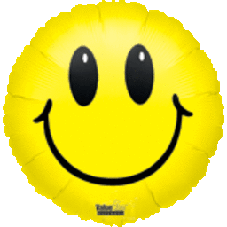 18" Smiley Face Mylar Balloon #159 - SKU:48360 - UPC:026635047739 - Party Expo