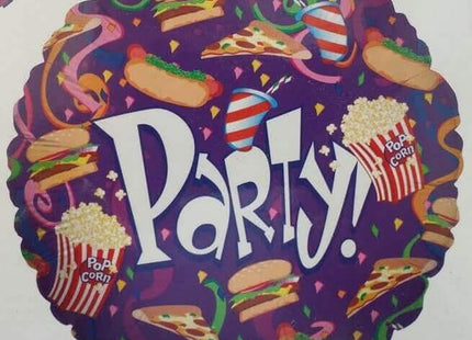 18" Snack Party Mylar Balloon - SKU: - UPC:030625164603 - Party Expo