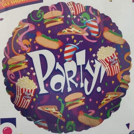 18" Snack Party Mylar Balloon - SKU: - UPC:030625164603 - Party Expo