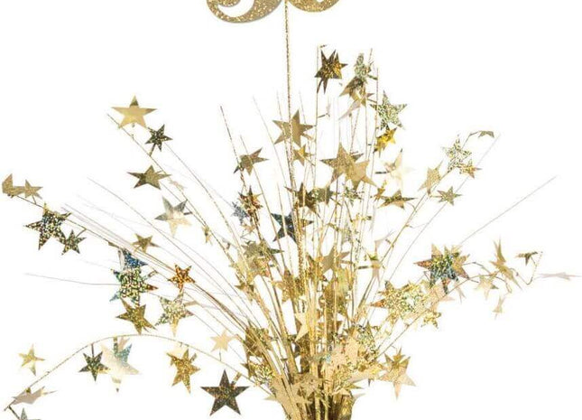 18" Special Occasion Gold Centerpiece #50 - SKU:F9959650 - UPC:749567995960 - Party Expo