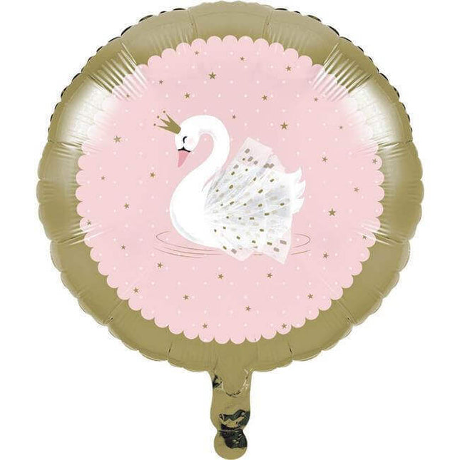 18" Stylish Swan Party Mylar Balloon #424 - SKU:344418 - UPC:039938688400 - Party Expo