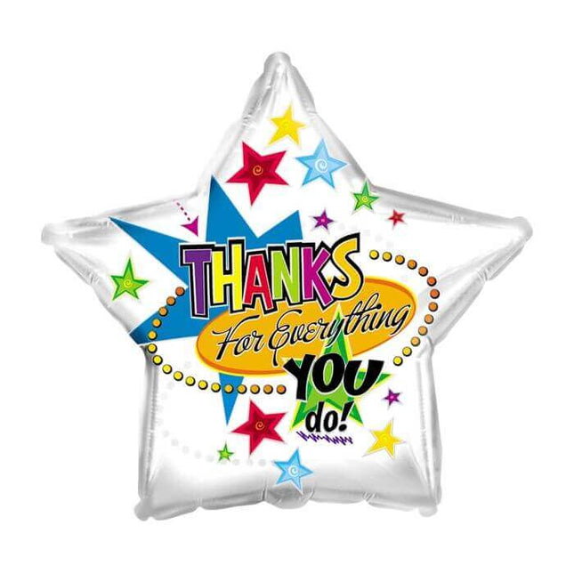 18" Thanks For Everything Mylar Balloon #446 - SKU:81461710 - UPC:052329146174 - Party Expo