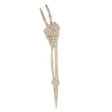 18.5" Skeleton Peace Sign Lawn Stake Party Expo  