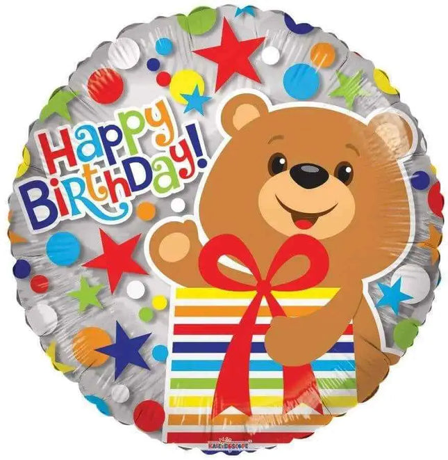 18" Bear with Presents Mylar Balloon #437 Party Expo  