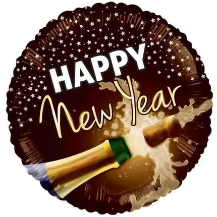 18" Cork Poppin' Happy New Year Mylar Balloon Party Expo  