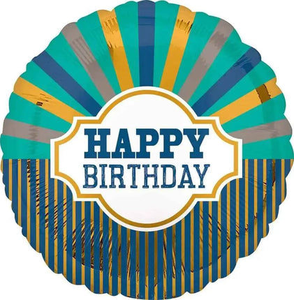 18" Happy Birthday Beams Mylar Balloon #409 Party Expo  